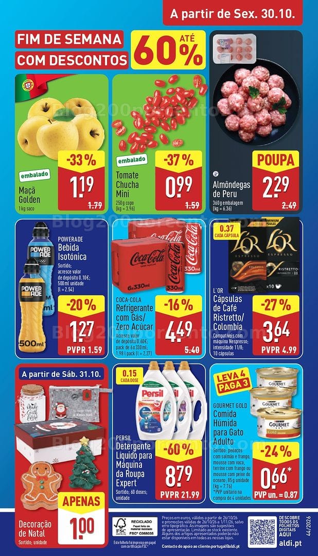 Antevisão Folheto ALDI Promoções de 26 outubro a 1 novembro
